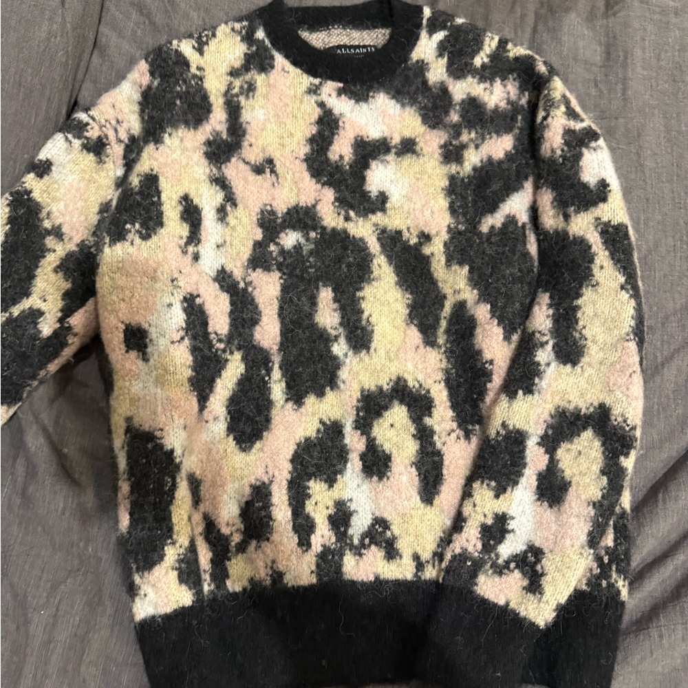 All saints leopard print sweater
